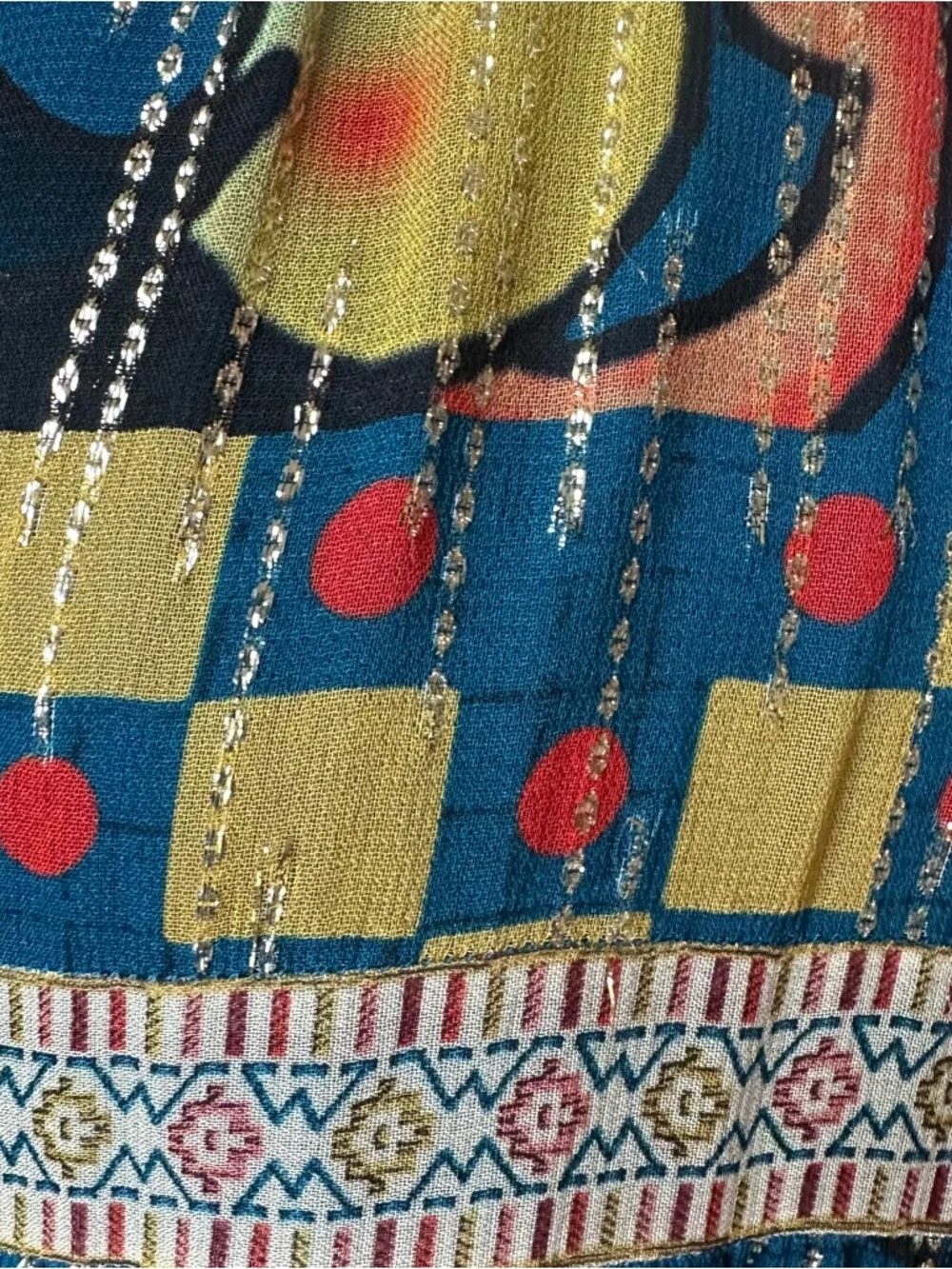 Anthropologie Verb Pallavi Singhee Eulalia Dress Size 6 Boho Art to Wear - Picture 11 of 11